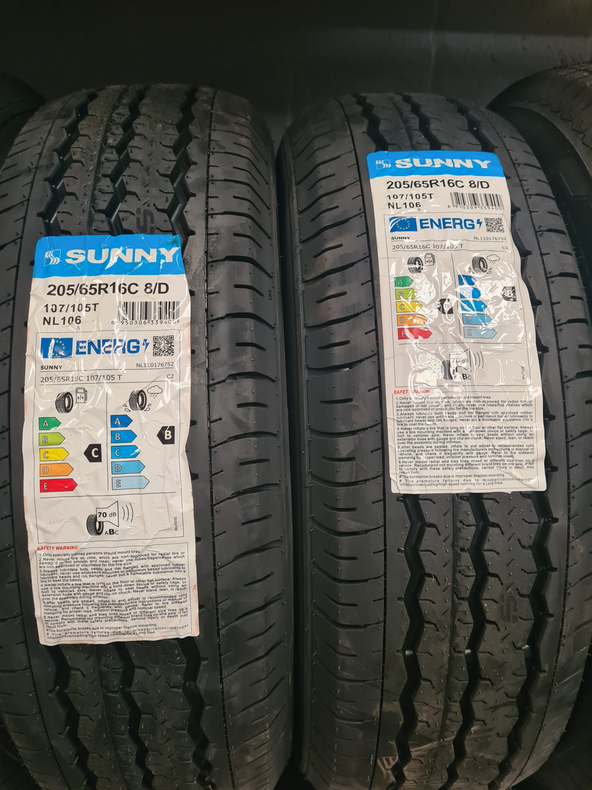 Sunny NL106 205/65R16C 107/105T 8PR Van Tyre