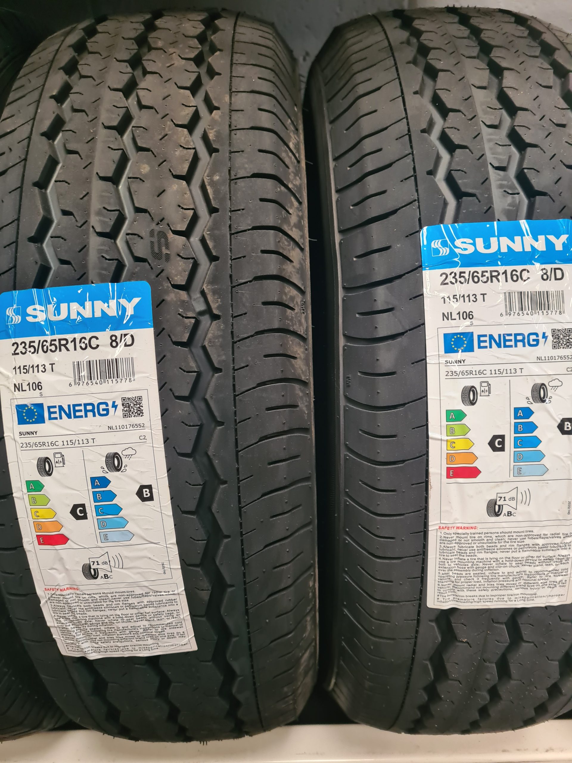 Sunny NL106 235/65R16C 115/113T 8PR Van Tyre