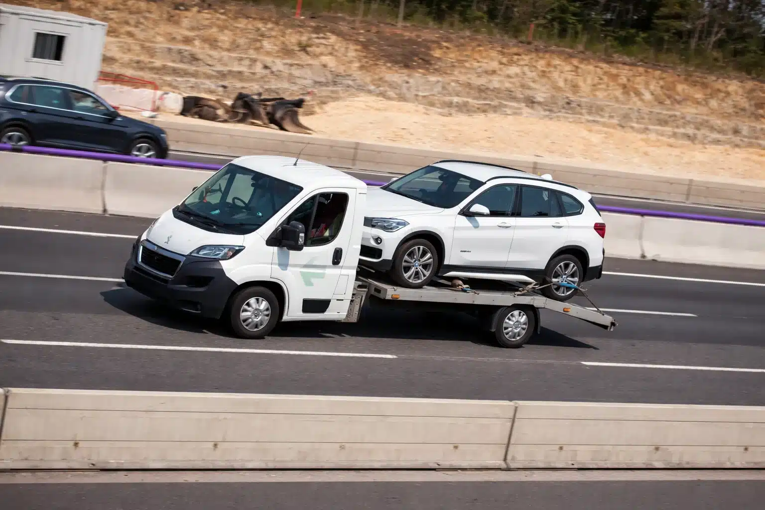 Breakdown recovery in Lowestoft vehicle being transported
