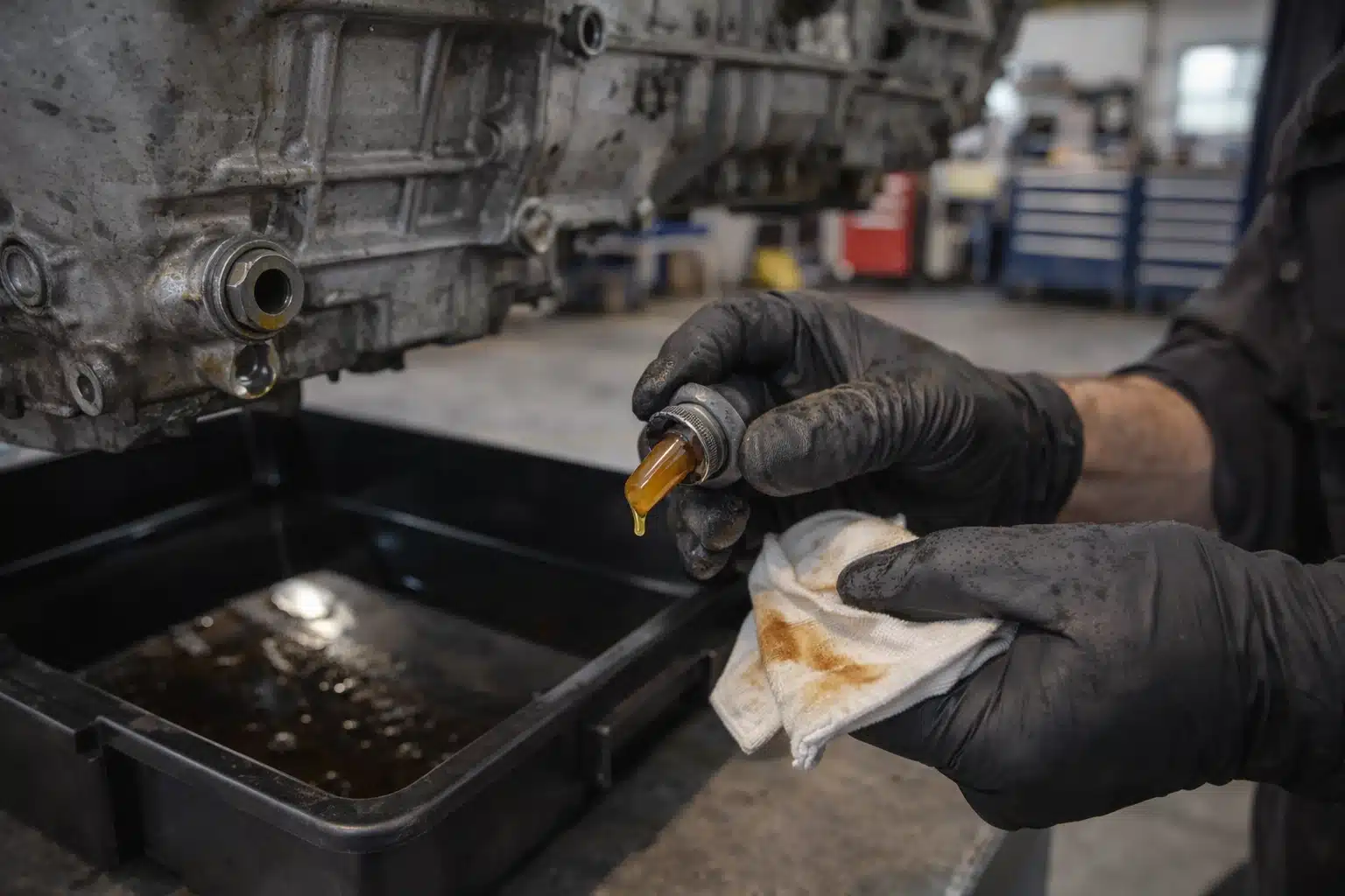 Gearbox maintenance check in Lowestoft including fluid inspection