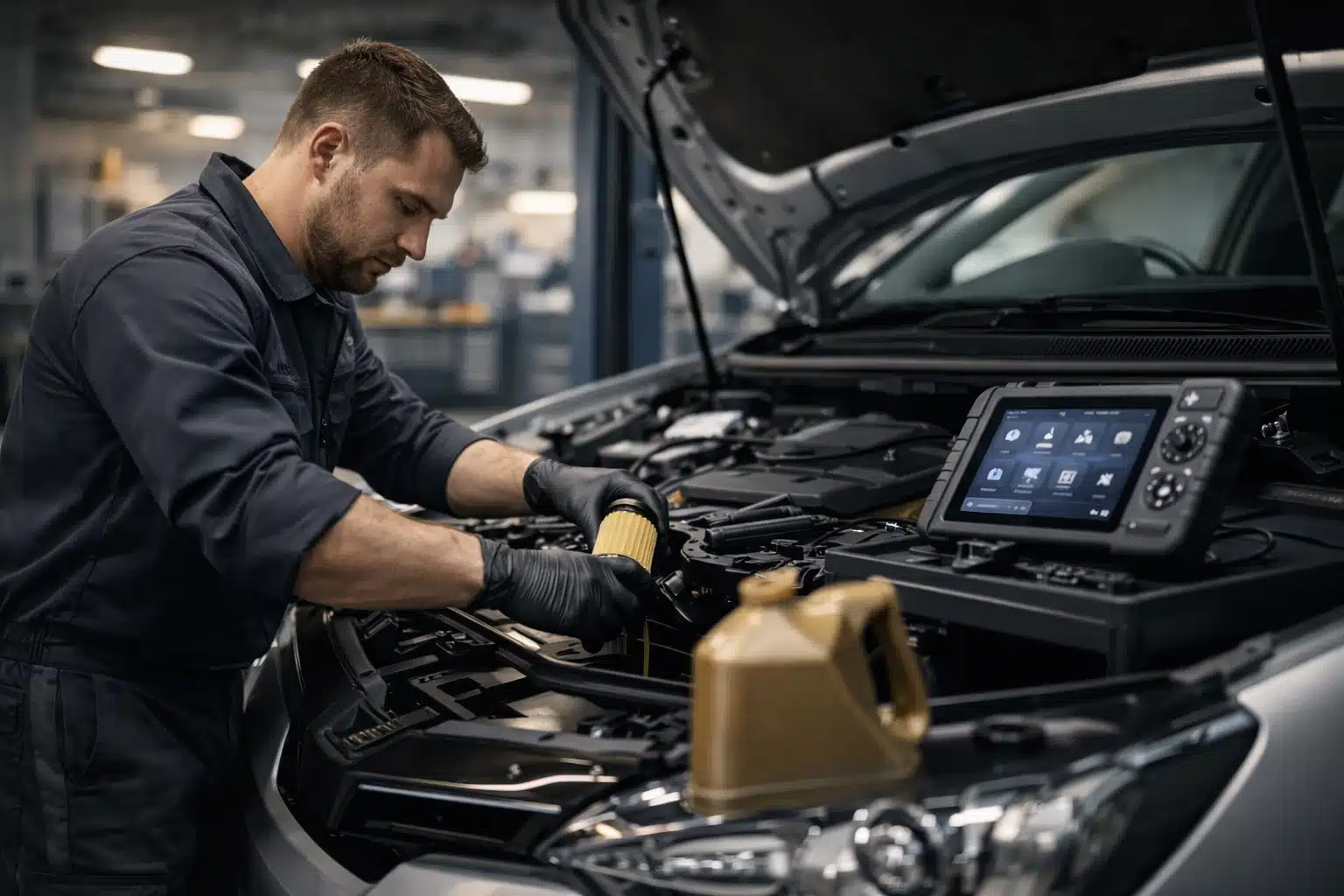 Interim service in Lowestoft oil and filter change at AutoFix4u Garage