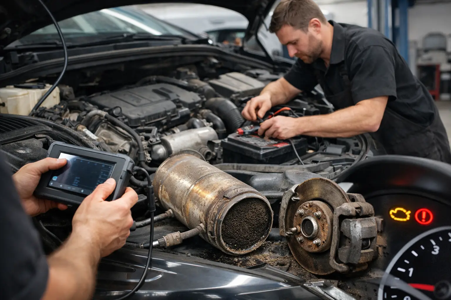 Warning Light Diagnosis Example Explained