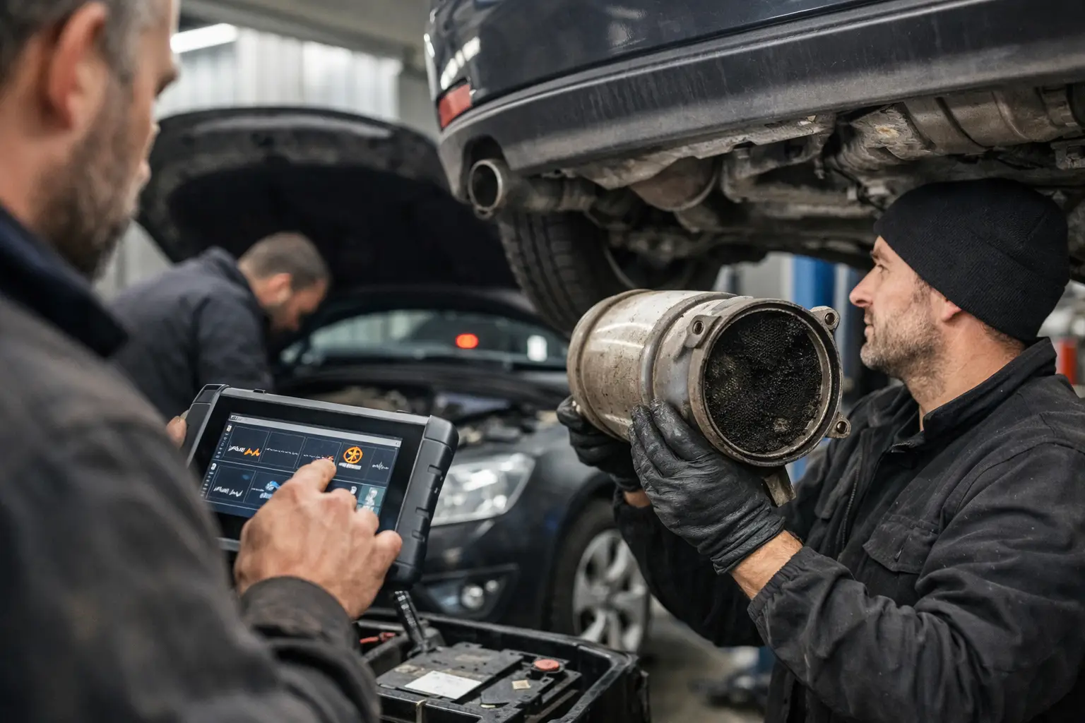 A Blocked DPF Repair Example From Limp Mode