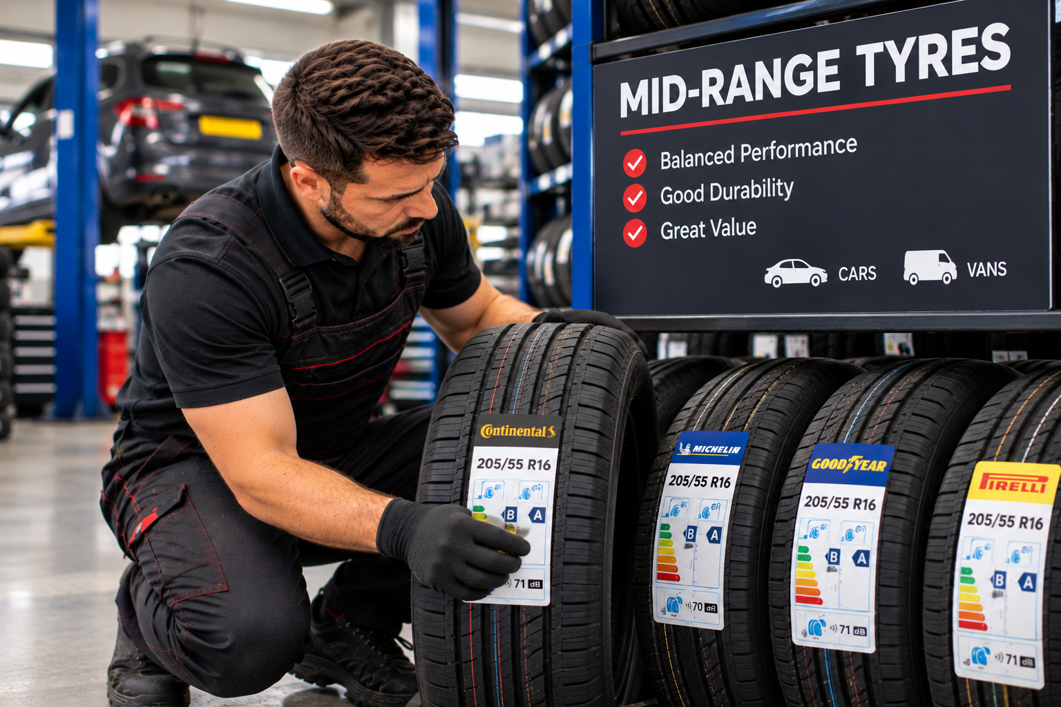 Mid-range tyres for balanced performance and value