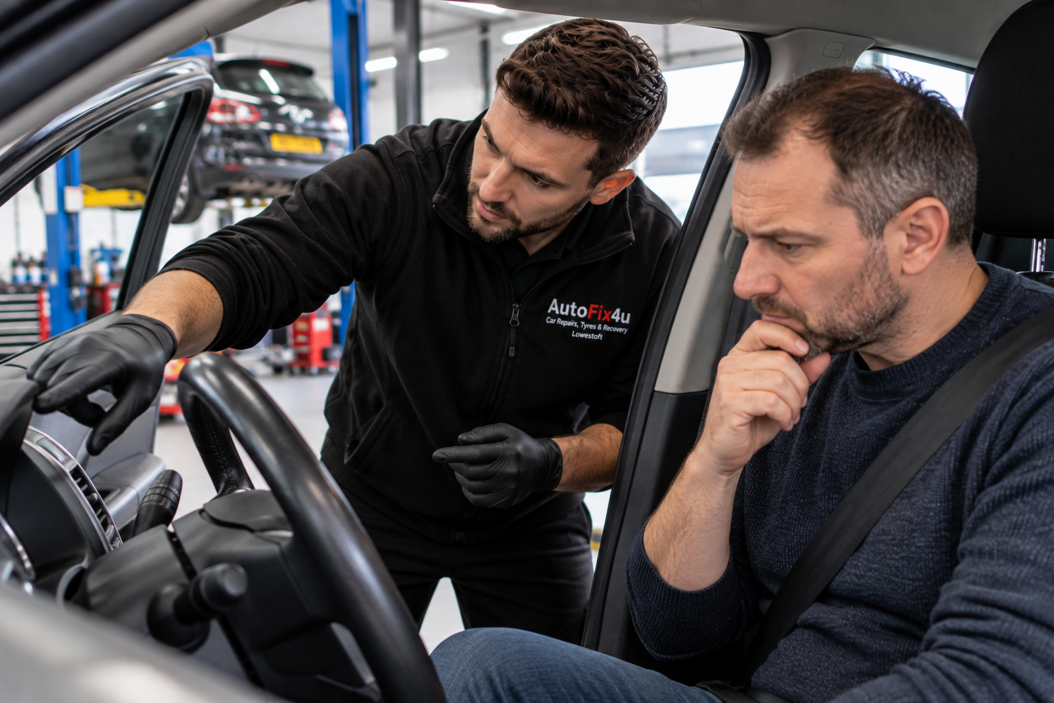 Vehicle condition check for new noises and vibrations