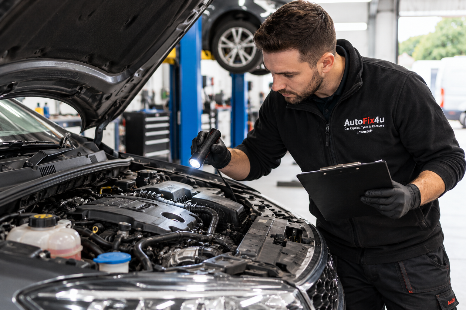 Vehicle health check inspection in Lowestoft at AutoFix4U Garage