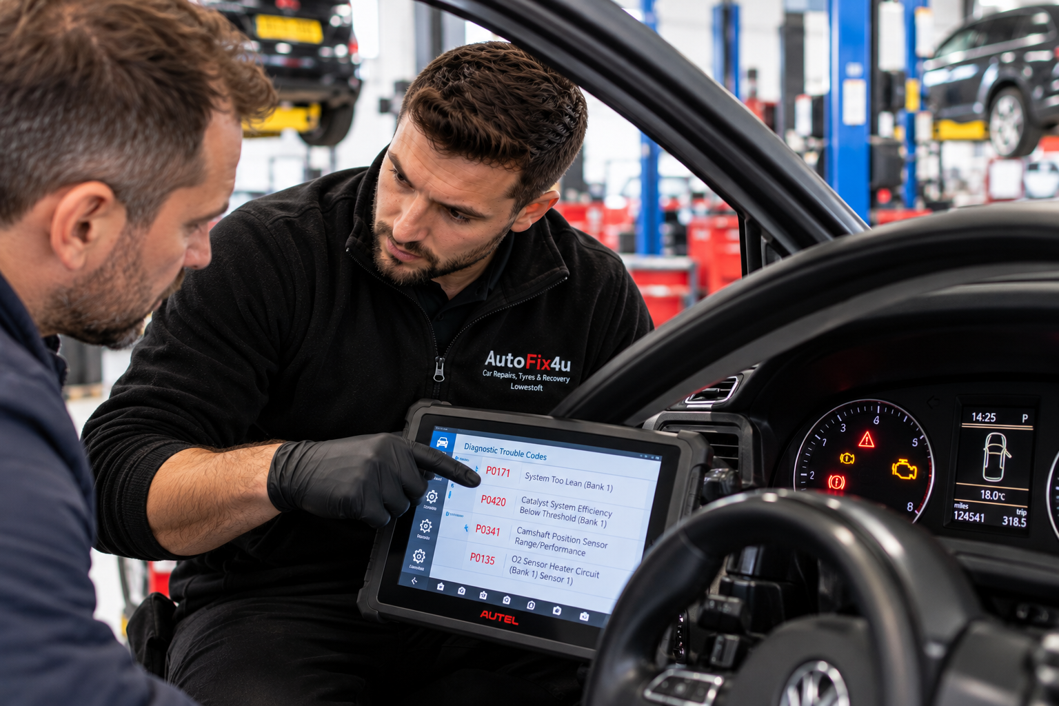 Engine diagnostics for warning lights in Lowestoft