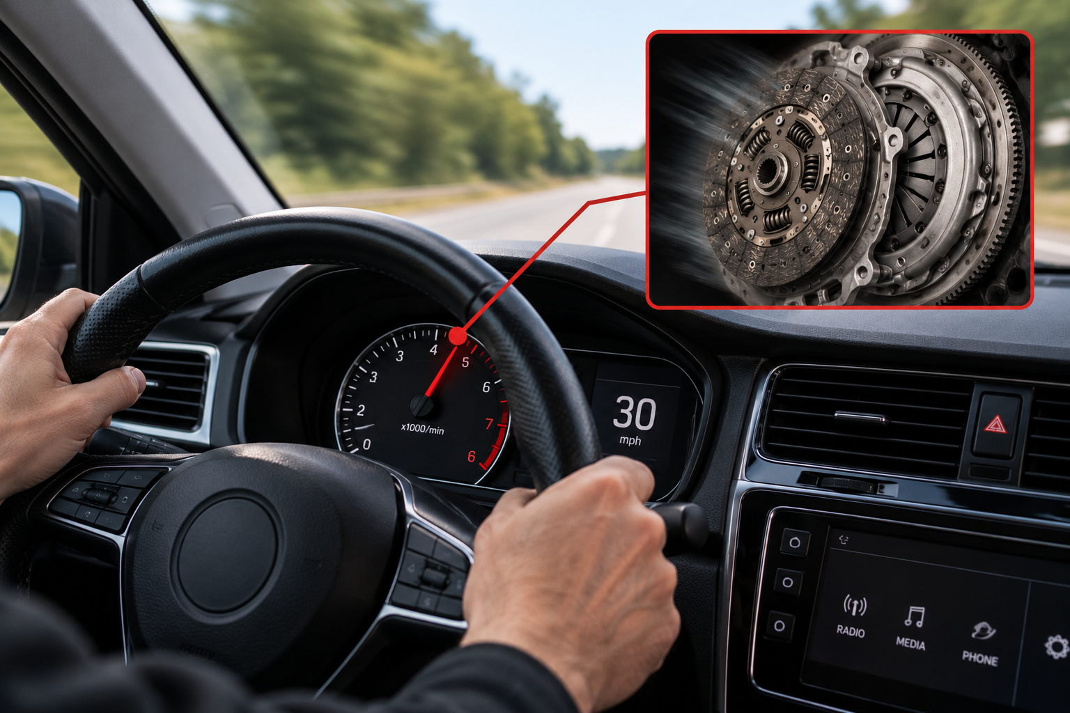Clutch repair inspection at AutoFix4u Garage in Lowestoft