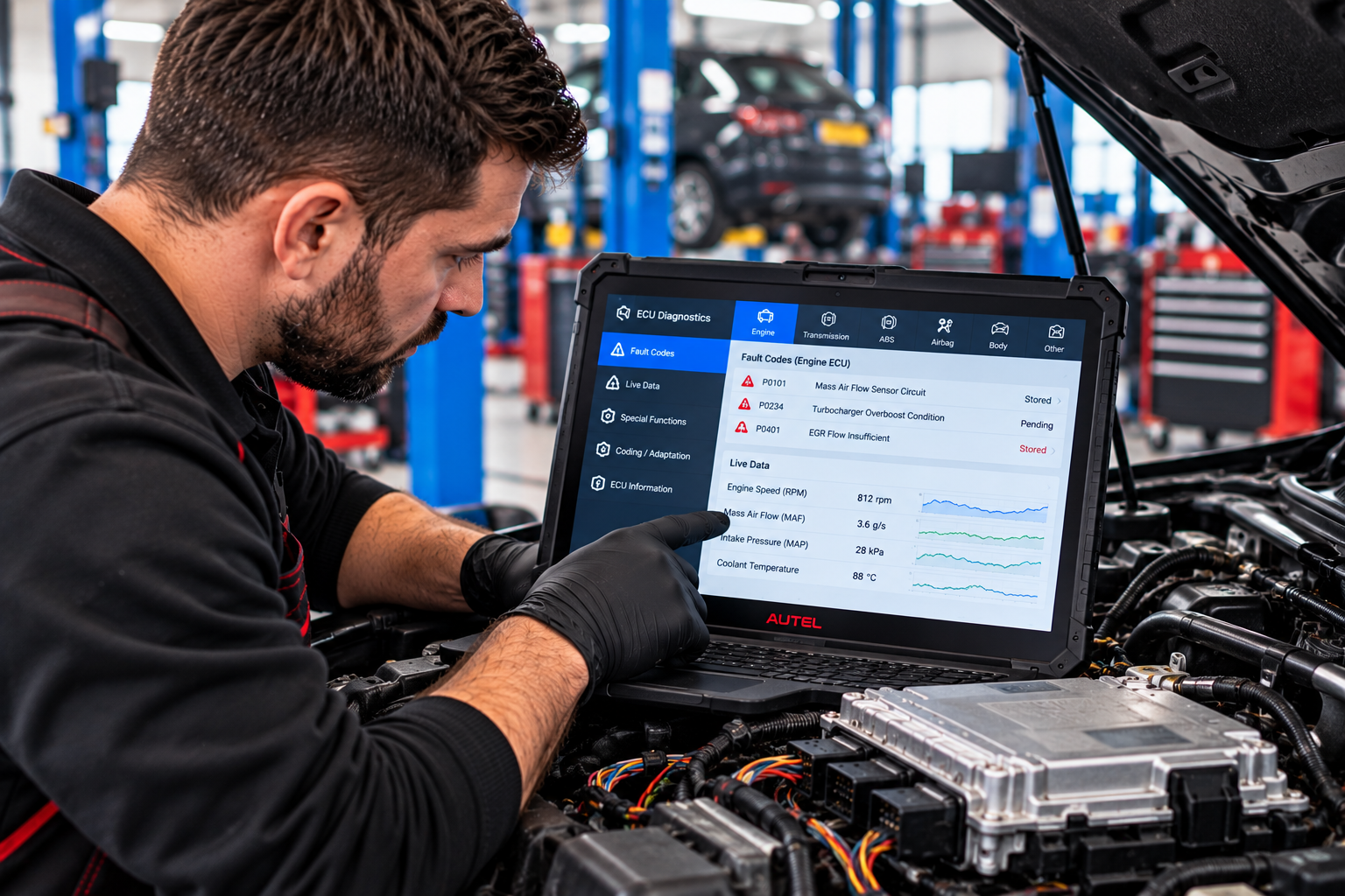 Engine warning light and ECU diagnostics in Lowestoft