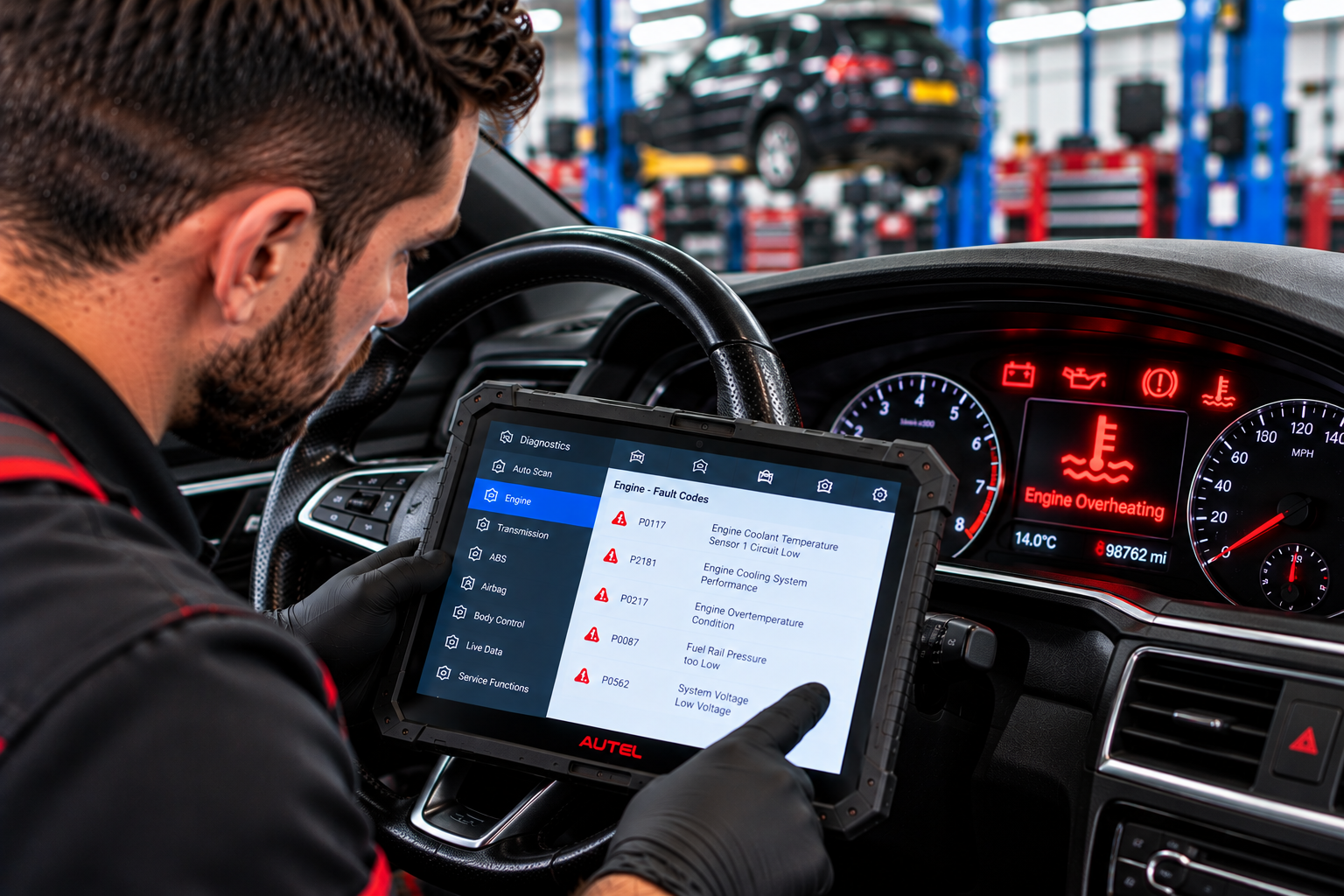 Auto electrical diagnostics for dashboard warning lights in Lowestoft